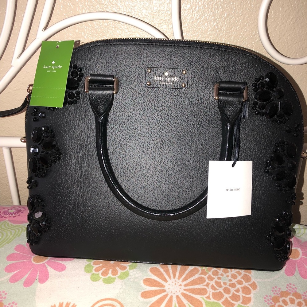 Brandnew Authentic Black Detailed KateSpade Purse